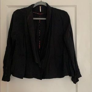 Cotton Black Blazer